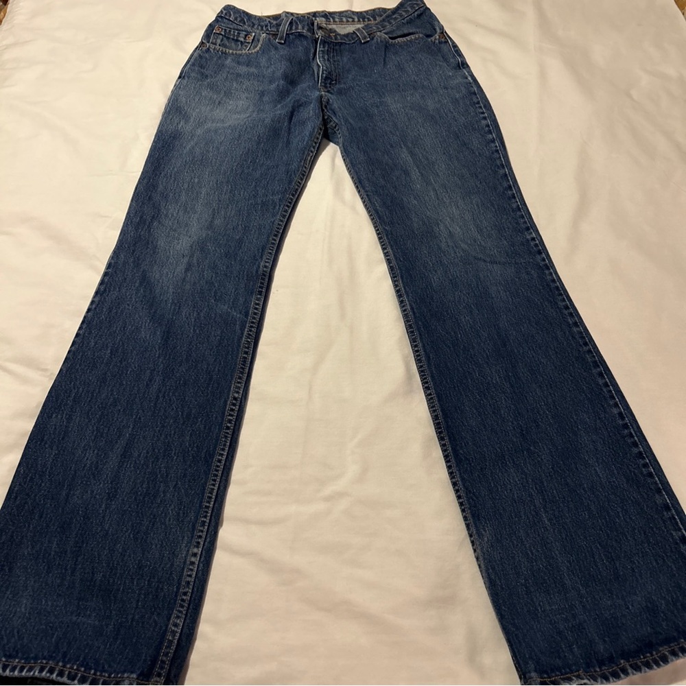 Mens Vintage Levis 517 jeans, size Large, Authentic Red Tab, Low Rise, Boot Cut